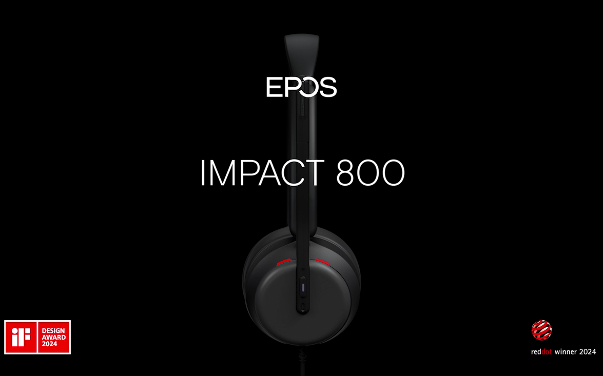 EPOS IMPACT 860T Double-Sided Wired USB C and USB A Headset with