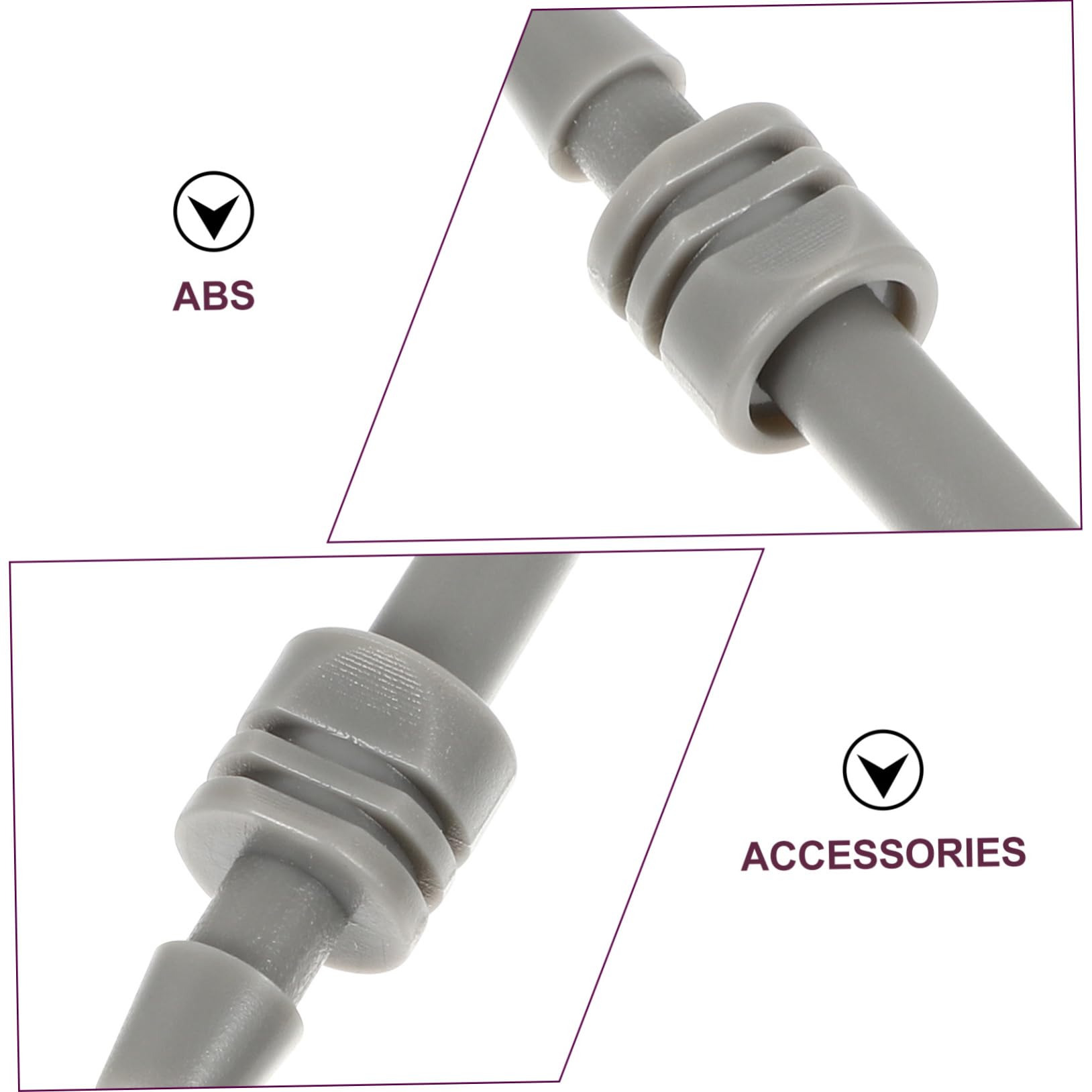 Hemobllo Connettori Per Cinturino Del Bracciale 2 Pezzi, Connettore Per Polsini in Abs Resistente, Accessori Per Misuratori Di Pressione Elettronici, Compatibile Sfigmomanometri Portatili