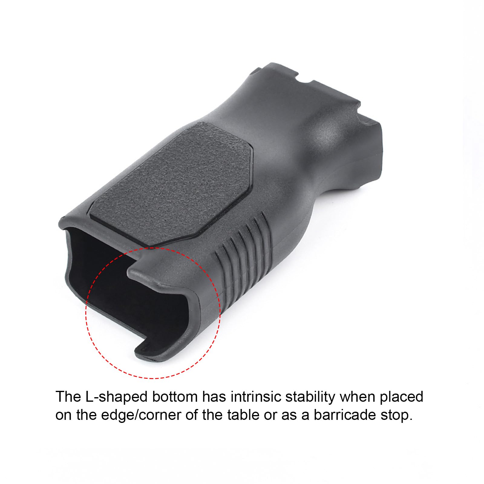 AVG Tactical Mlok Front Grip Impugnatura anteriore lunga Impugnatura verticale con gestione dei cavi per sistema di paramani Mlok Rail (Nero)