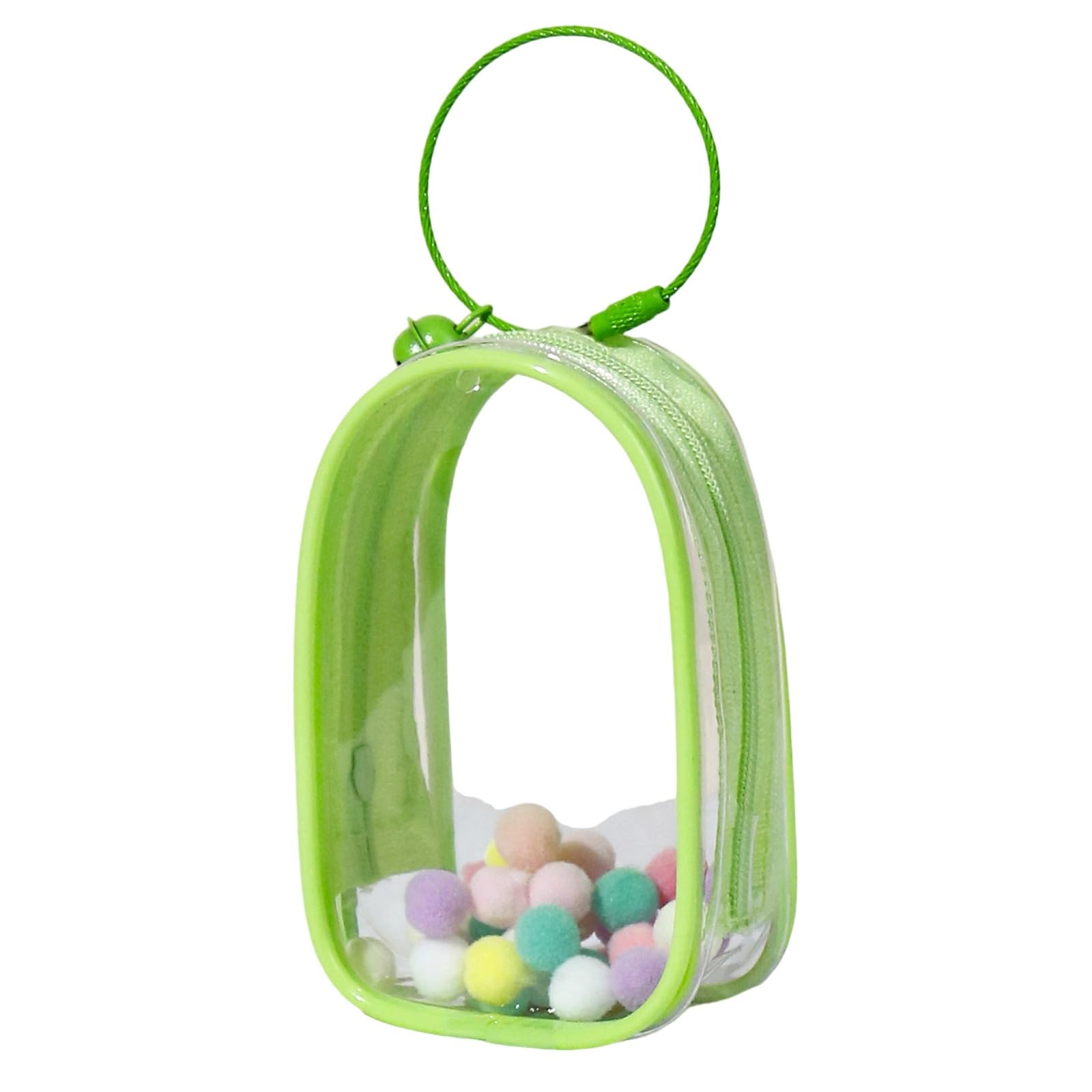 APGLSXY Sturdy PVC Clear Storage Bag for Baby Items and More Portable Designs for Easy Transportation Daily Casual Use Round Fashionable Pouches