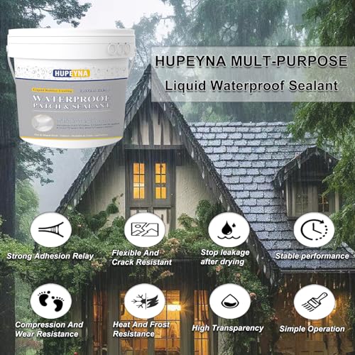 Hupeyna HPFSJ002 Invisible Waterproof Agent, 1.32 Gal Hupeyna Waterproof Sealant, Waterproof Glue thumb #1