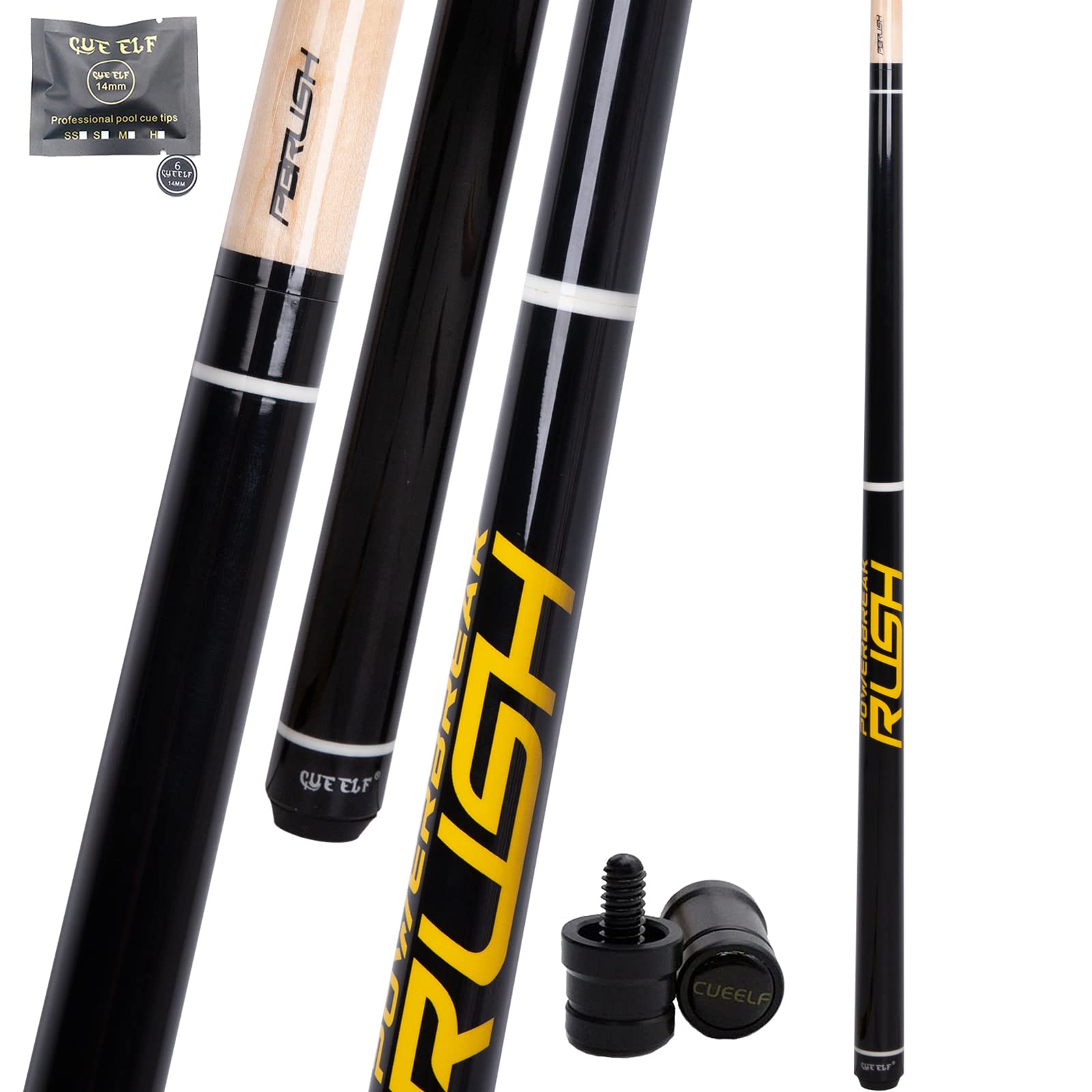 Buy CUEELF Heavy Hitter Jump Break Pool Cue 20oz 21oz 23oz 3Piece Pool