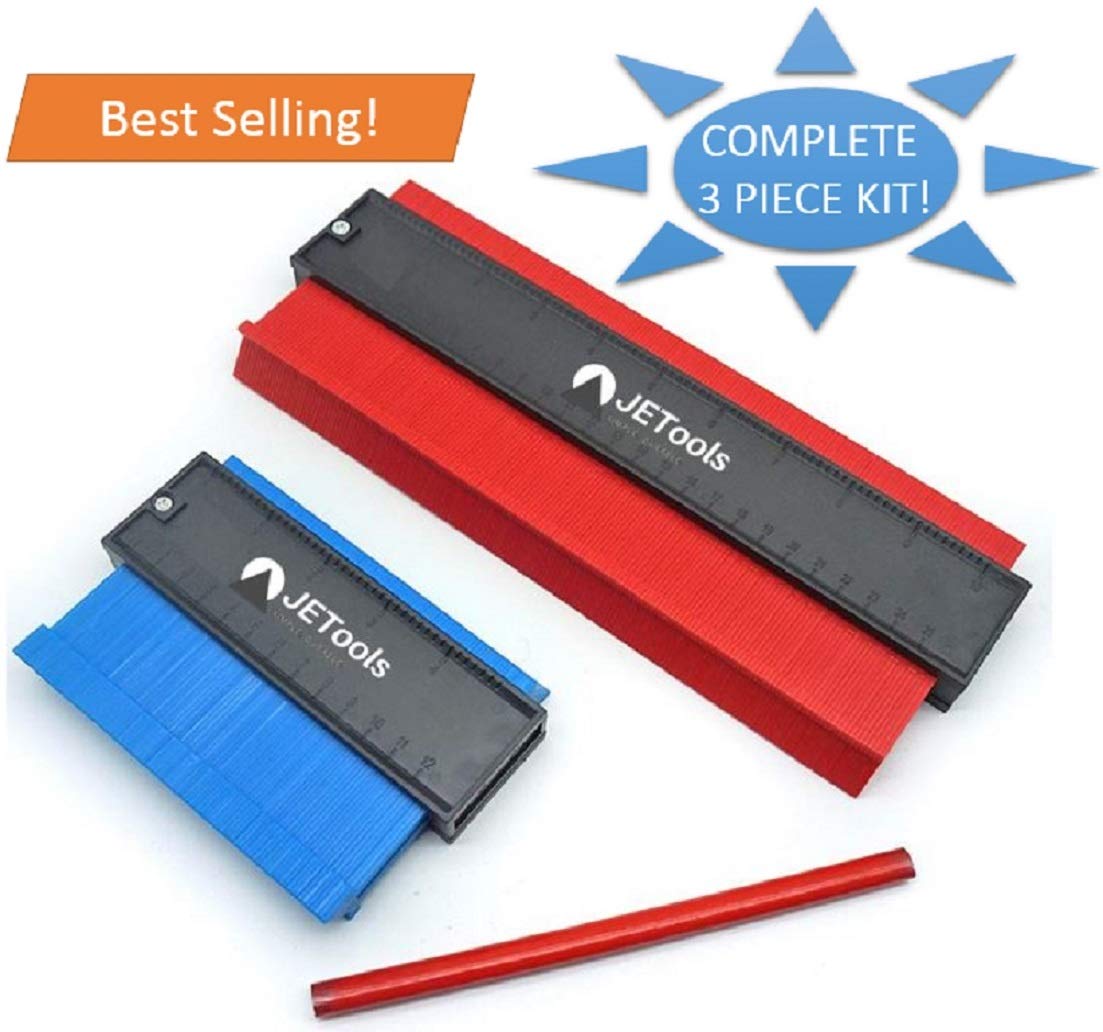 Buy JETools Contour Gauge 3 Piece Best Selling Deluxe Profile Gauge