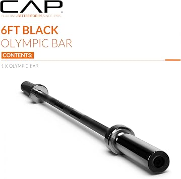 Cap Barbell 6-Foot Solid Olympic Bar