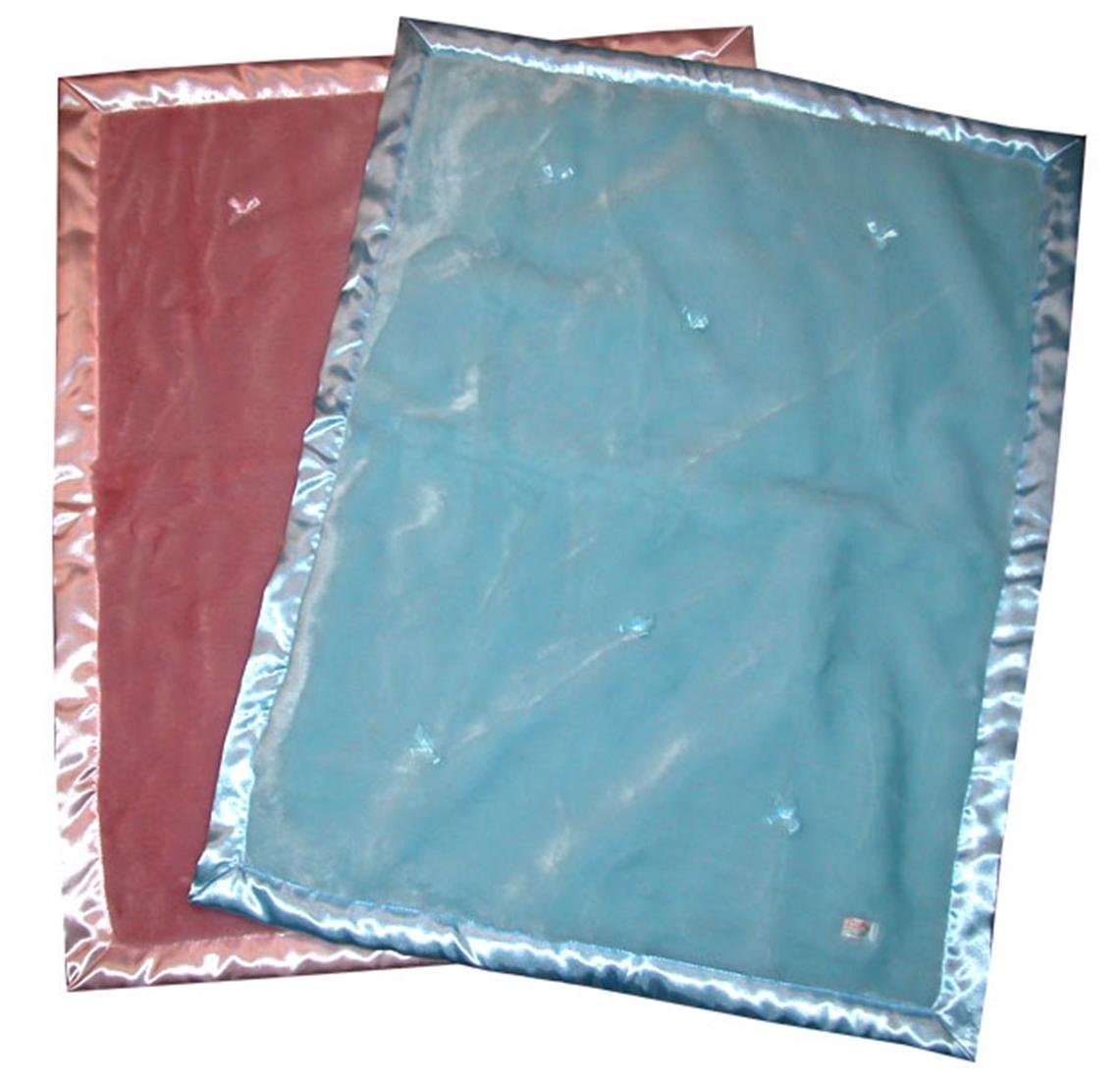 Zigozago - Coperta fatta a mano per neonato Pelosina in morbida pelliccia ecologica - Dimensione: culla - Colore: Rosa
