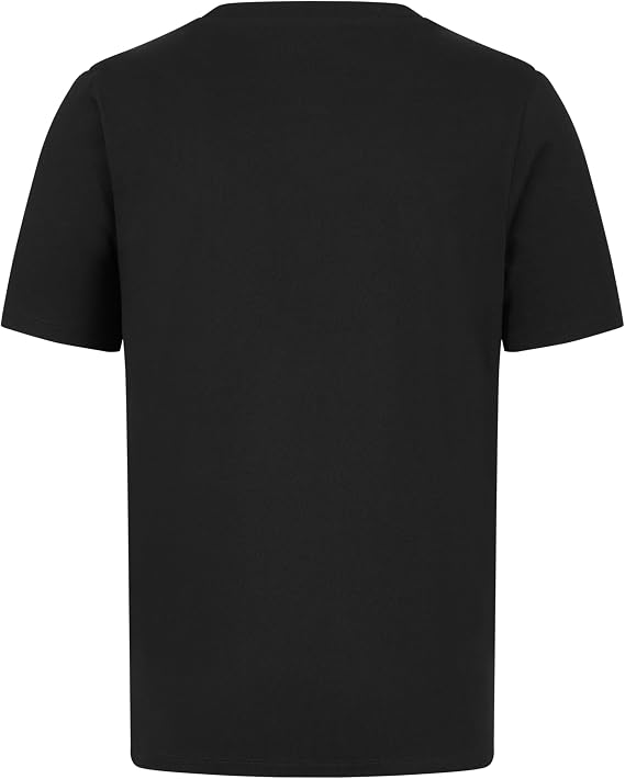 Mercedes AMG Petronas F1 Men's Tshirt with Large 3D Team Logo Execution - Black - Size: S