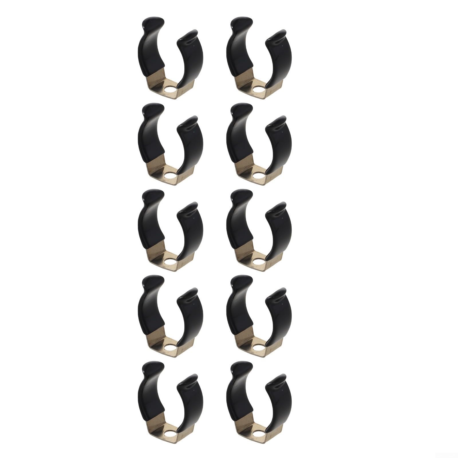 10 Pack Spring Terry Clips Narrow Base Heavy Duty Tool Storage Strap Pipe Clamp for Brooms Brushes Rakes 20mm-30mm(20mm)