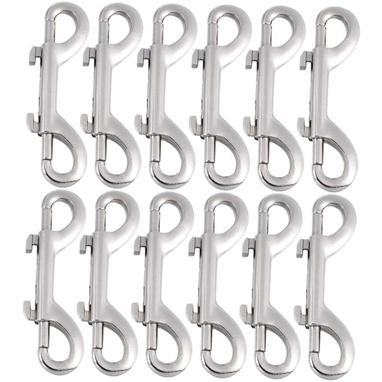 BESPORTBLE 12 Piezas Gancho Para Correa De Mascota De Metal Mosquetón De Seguridad Para Correas De Perro y Mochilas Clip Para Ganchos