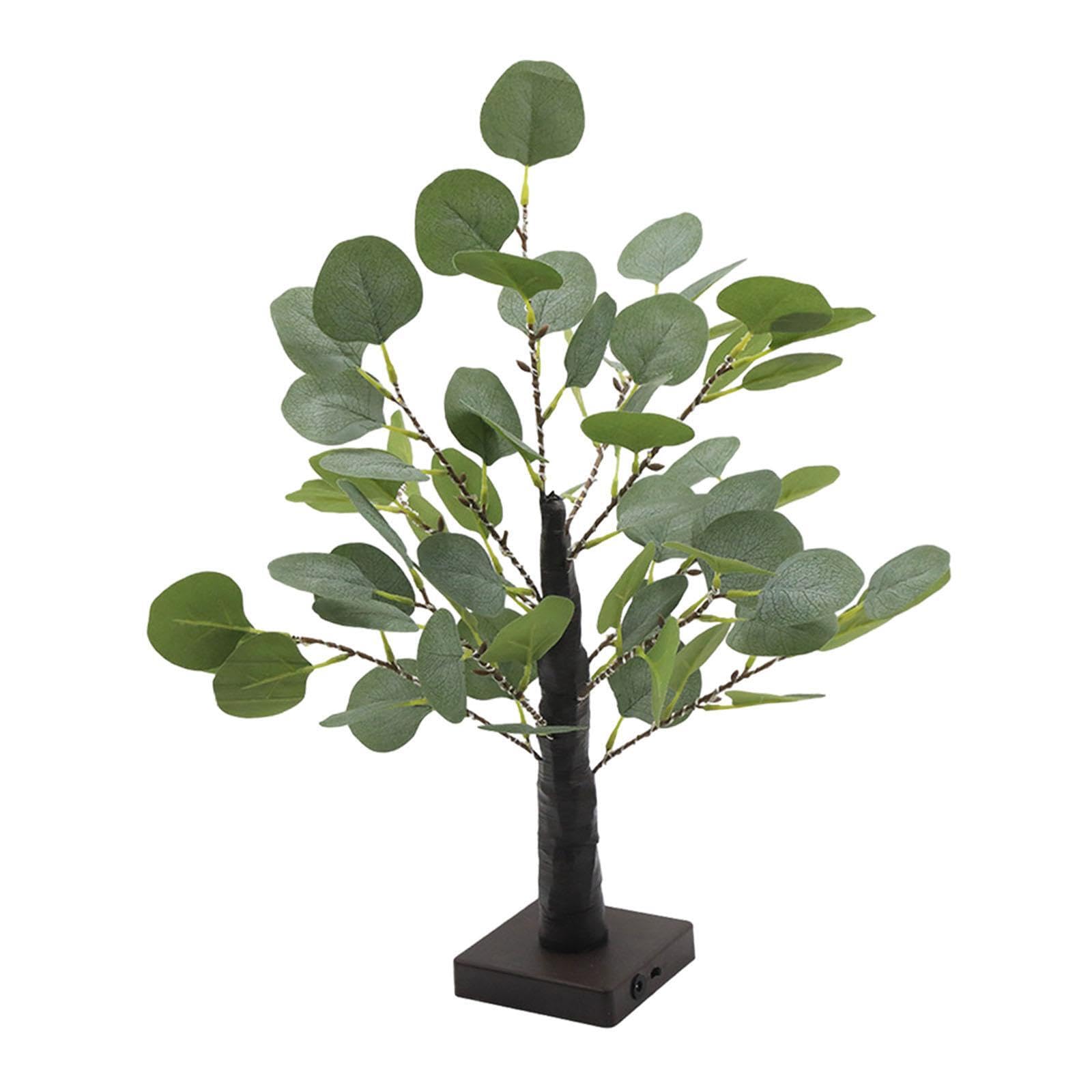 Qixcxaz White/Light Lighted Eucalyptus Tree Stunning Holiday Decorations 65Inch Height Special Events And Gatherings Porch Lighted Eucalyptus Branches 50 Led Fairy Lights