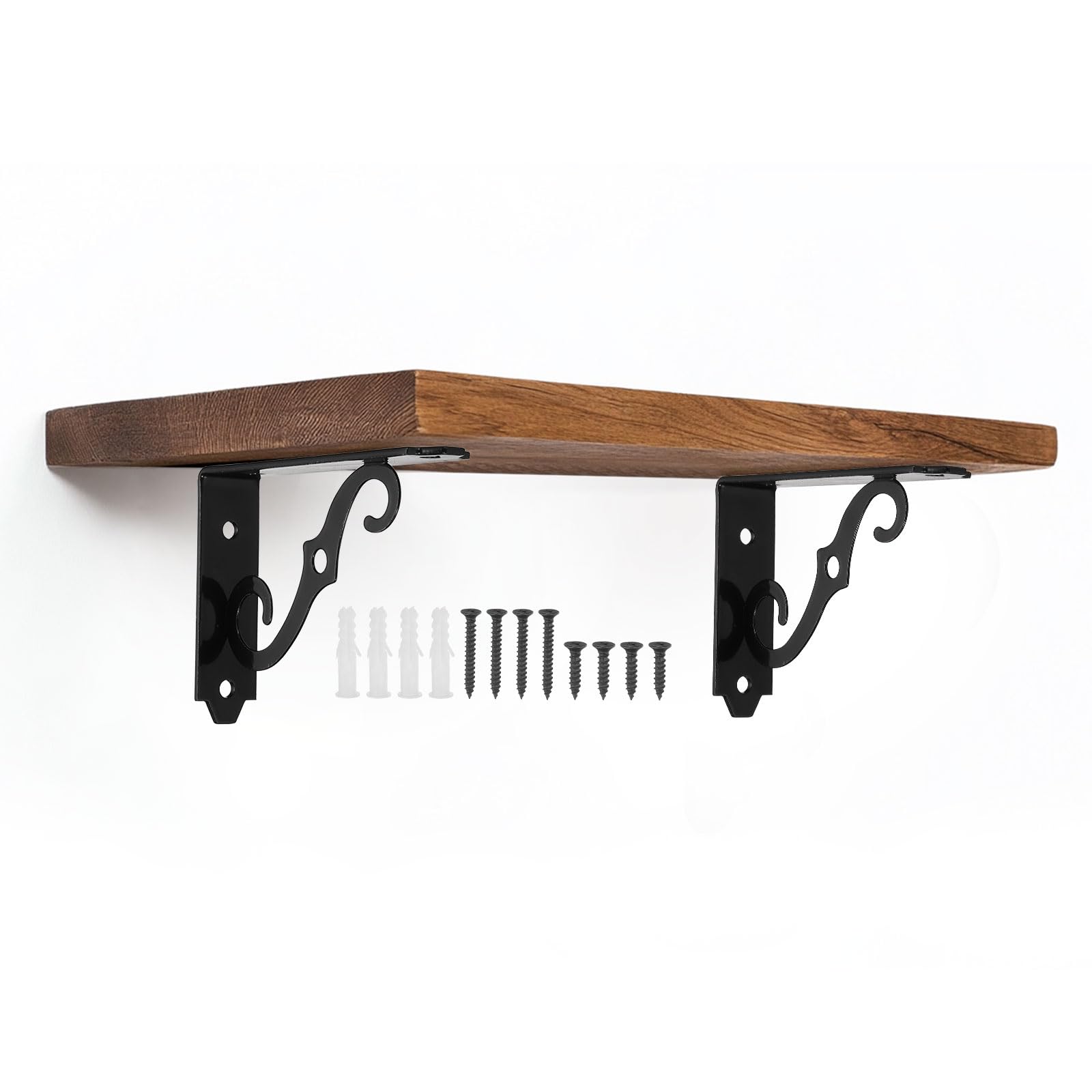 Supports d'étagère flottants pour fixer des tablettes murales sans encombrer les petites pièces