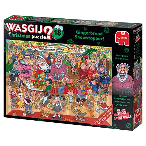 Wasgij, Christmas 18 - Lebkuchen Showstopper!, Puzzle 1000 Teile Erwachsene – Ansicht 4