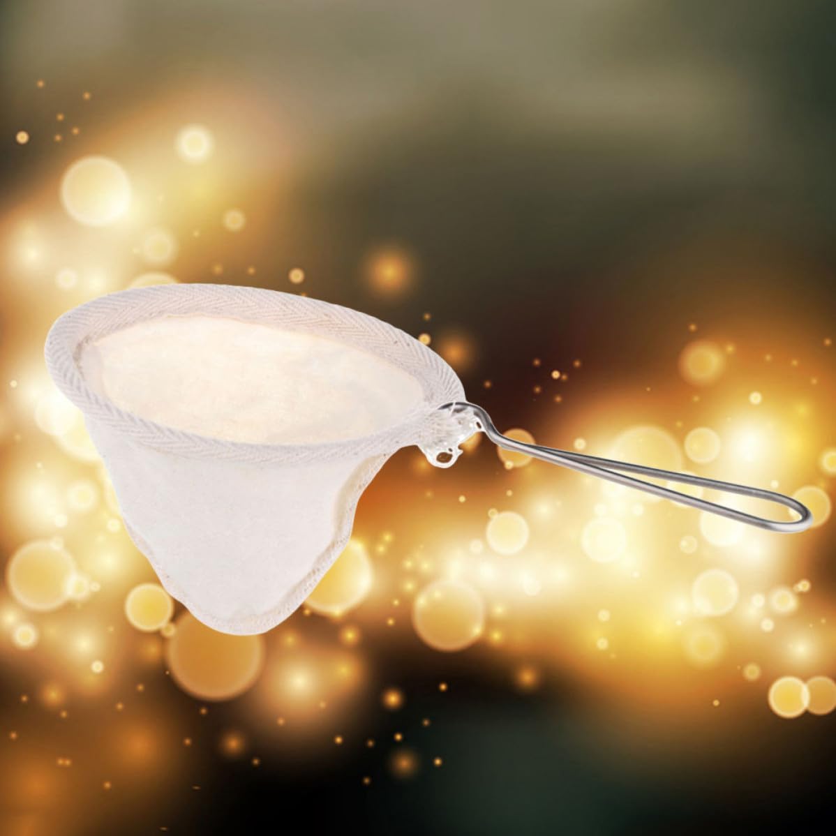Reusable Coffee Strainer with Stainless Steel Handle for Brewing