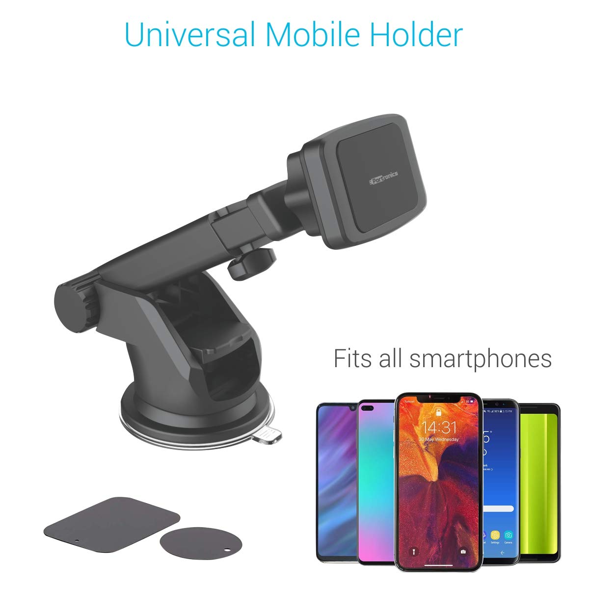 Portronics Mogun Por 1035 Universal Mobile Holder Magnetic 360