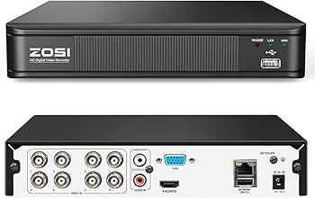 Amazon.com : ZOSI H.265+ 8 Channel 5MP Lite 1080p CCTV DVR