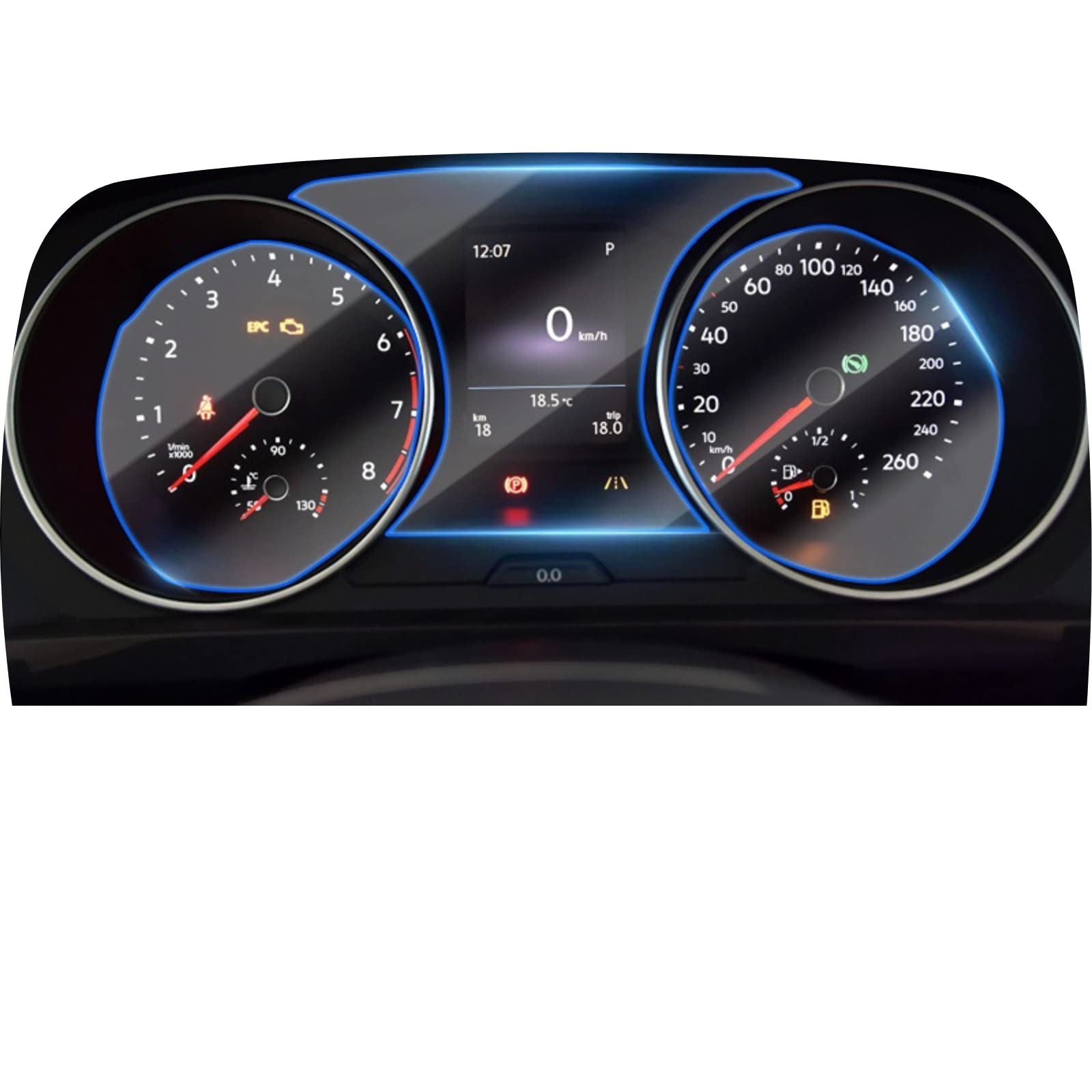 Film protection verre trempé navigation style 2 premium pour Volkswagen Tiguan 2018