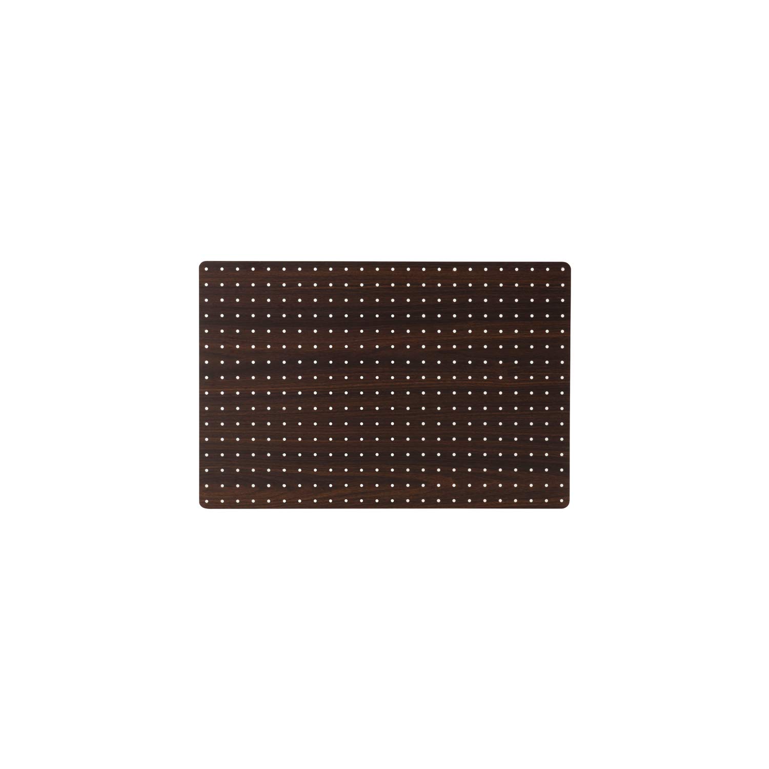 ドウシシャ ルミナス ノワール スチールラックパーツ 有孔ボード 木製 パンチングボード 幅60×高さ40cm 25mmピッチ NOIB6040DB 取付金具付属 後付け 追加棚 取付簡単 御洒落 可愛い 薄型 フック掛け キッチンツール掛け