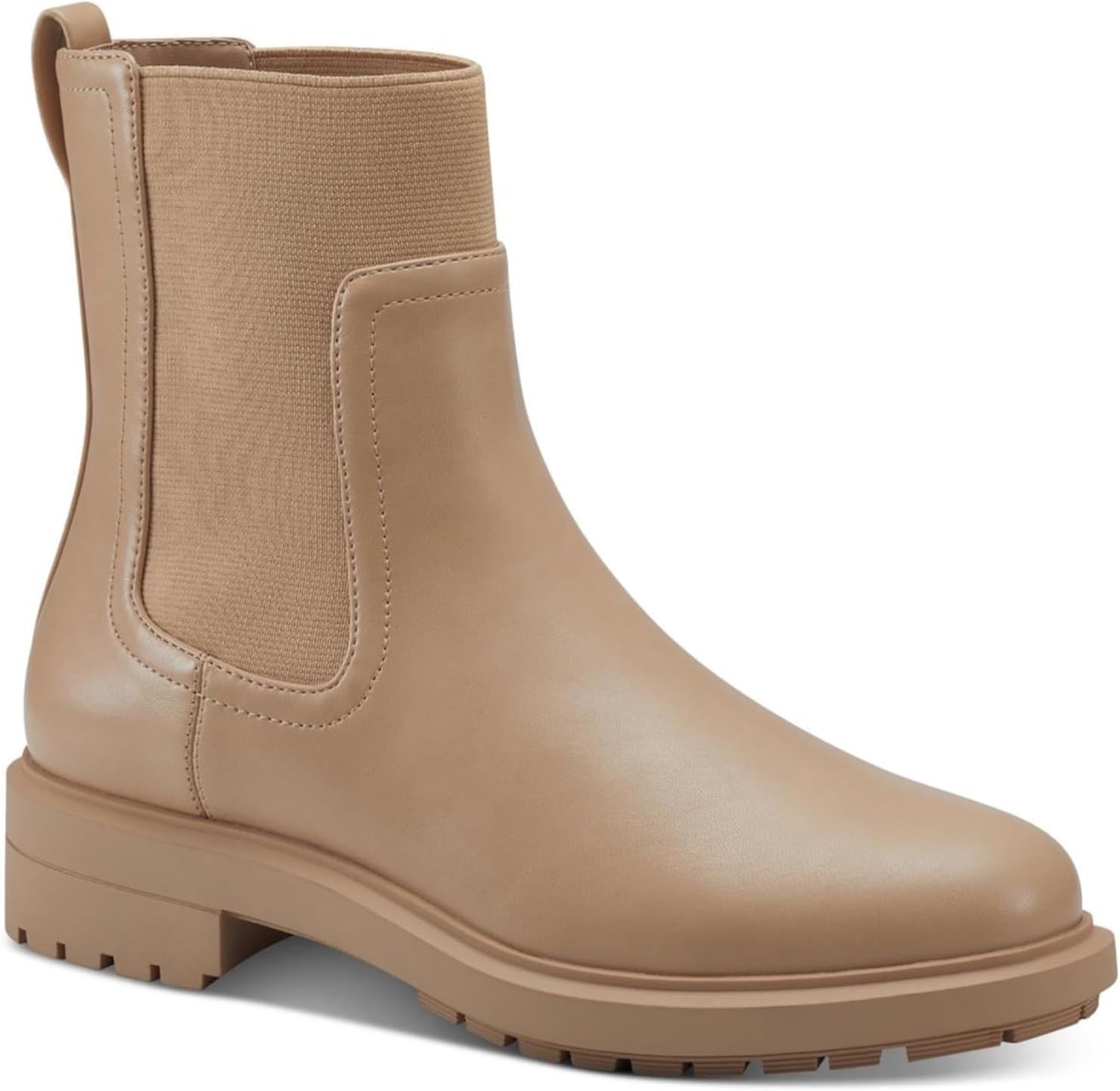 Alfani Womens Beige Goring Tackoma Round Toe Block Heel Booties 8 M