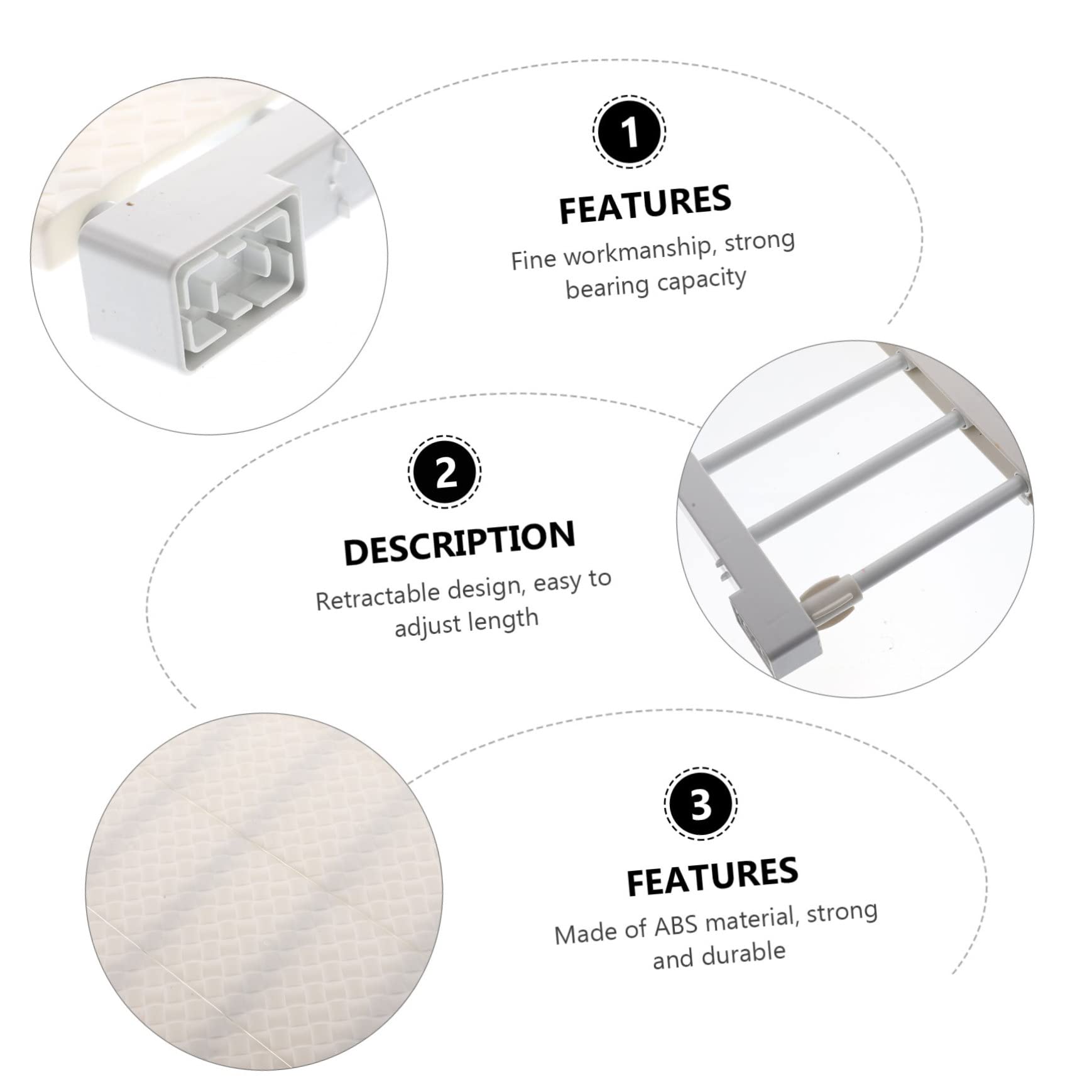 OFFSCH Detachable Closet Organizer Wear-Resistant Shelf for Efficient Storage Wardrobe Cabinet and Bathroom Space-Saving Design Wide