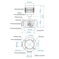 Vista 5 de Joystick Potenciómetro JH-D300X- R1 5K 220ohm 3-eje 3D Joystick Termistor PTZ sellado