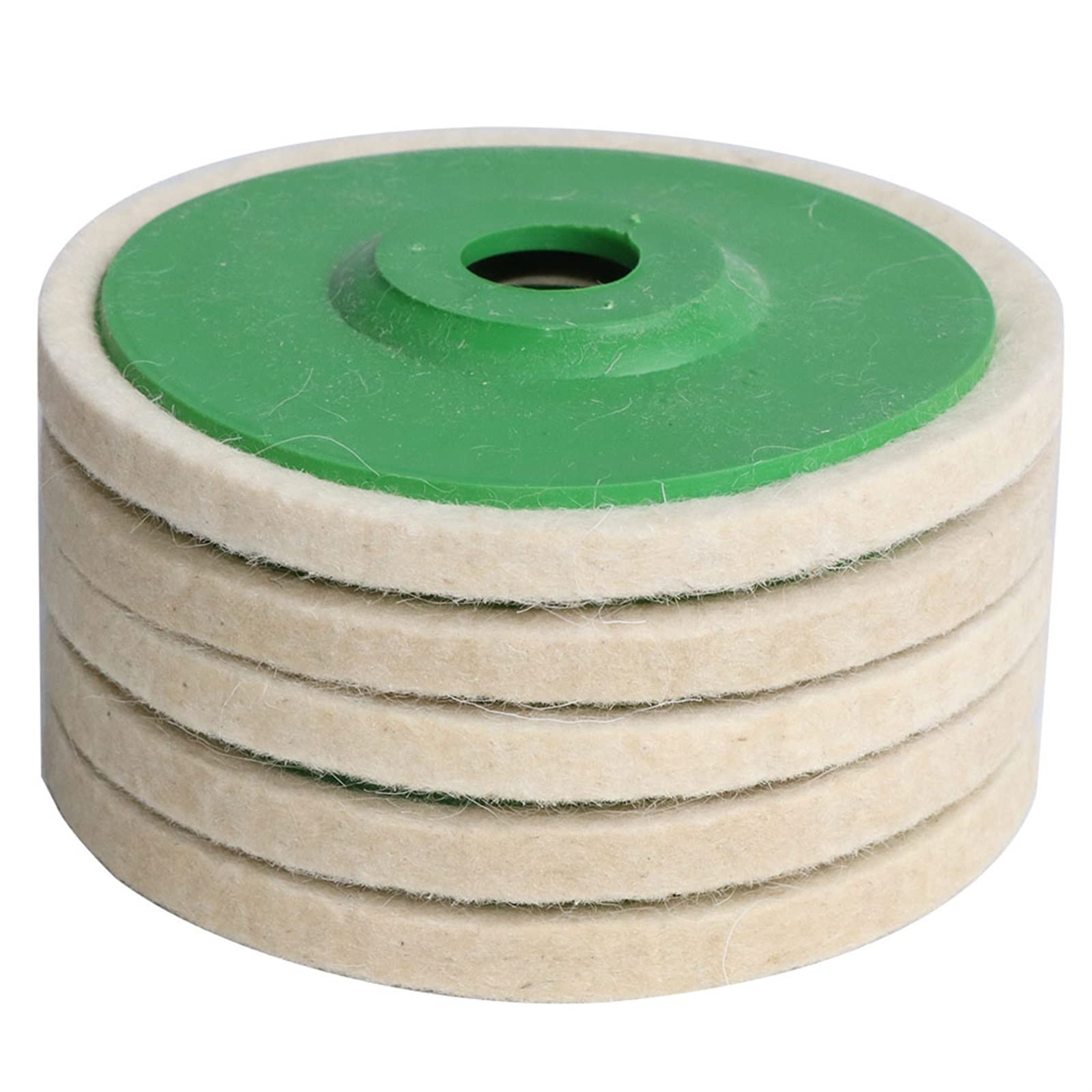 Tarcze Listkowe, Tarcze Polerskie 5-Calowa Tarcza Polerska Z Filcu Wełnianego 125 X 22 Mm Szlifierka Kątowa Nakładka Polerska Tarcza Listkowa/5Pcs
