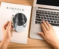 Vista 7 de IMEEA Tazas de café para acampar de 10 onzas, de acero inoxidable de doble pared con asa, juego de 2