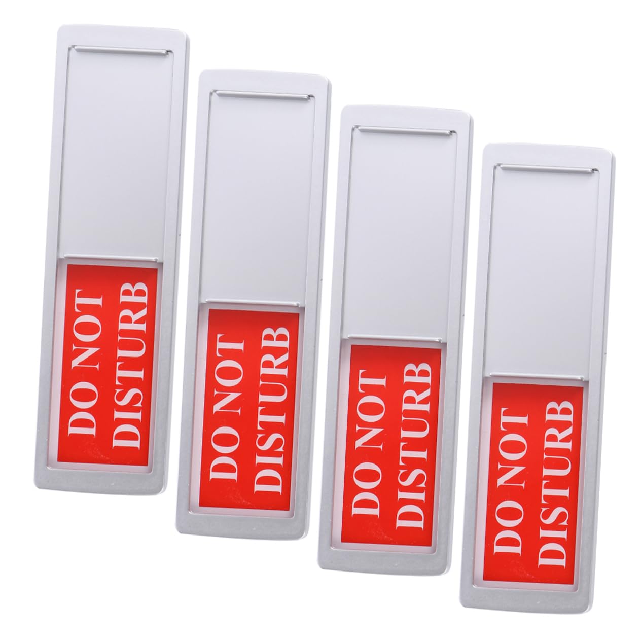 ARTIBETTER 5 Series Señales De Identificación Cartel De Vacante Ocupado Cartel De No Molestar Para Colgar En La Puerta Señales Para Puertas De Oficina Por Favor Silver Aluminio 4 Piezas X 5