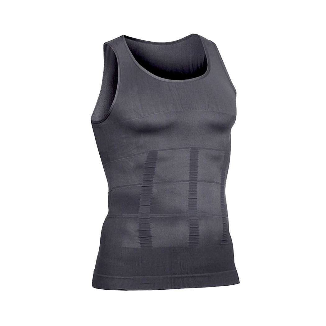 Hoter Mens Body Shaper Slimming Vest, Men's Compression Base Layer Slim Compression Muscle Tank Shapewear