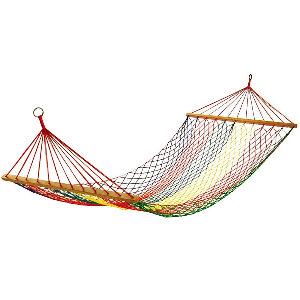 Buy Hammocks MMM& Nylon Rope Mesh Color Sticks Comfortable Outdoor