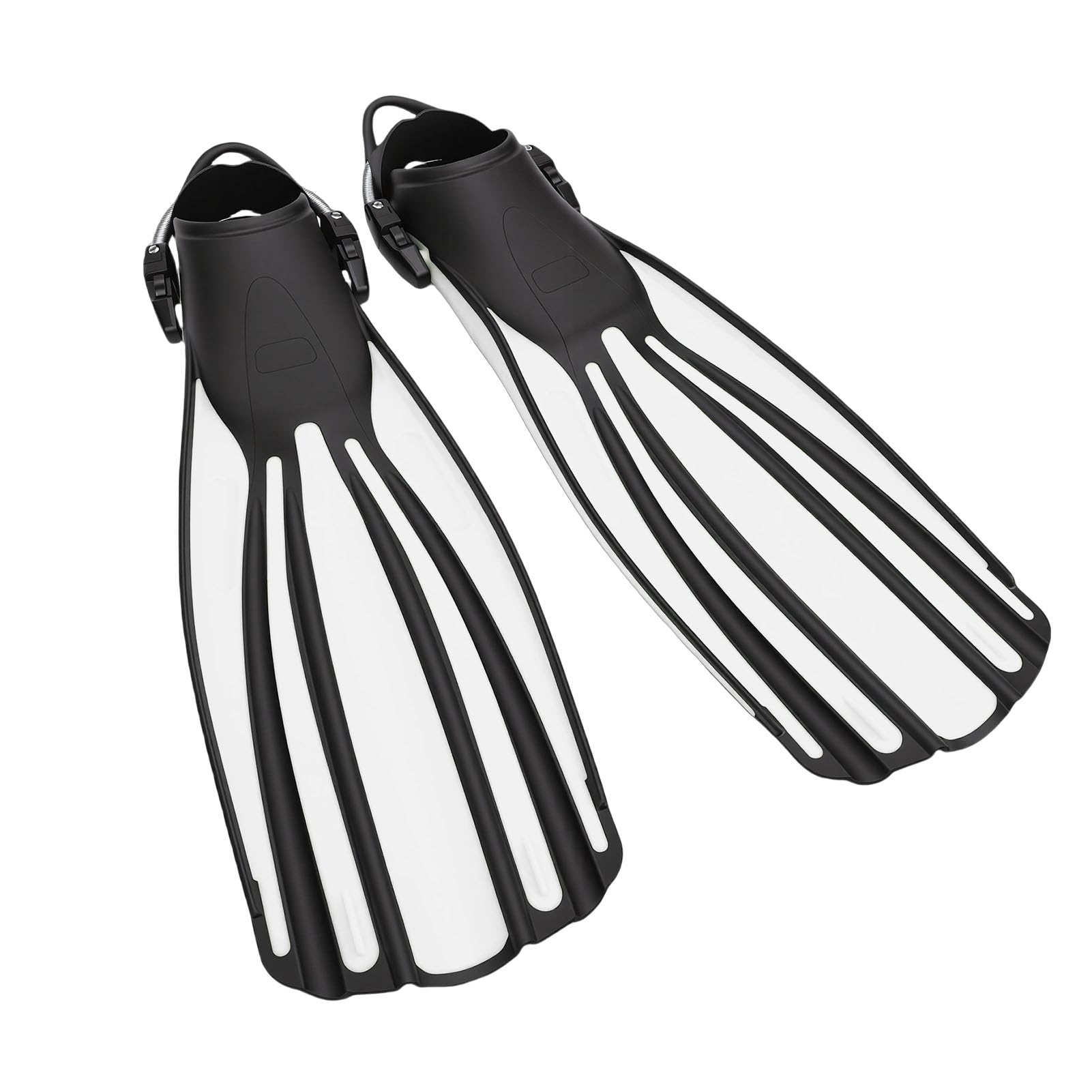 XUMIUZIY Aletas de Buceo Ajustables Diseño Eficiente para Hombres Mujeres Natación, Material TPR, 1 Par de Aletas de Buceo Largas Equipo de Snorkel para Deportes Acuáticos Versátiles