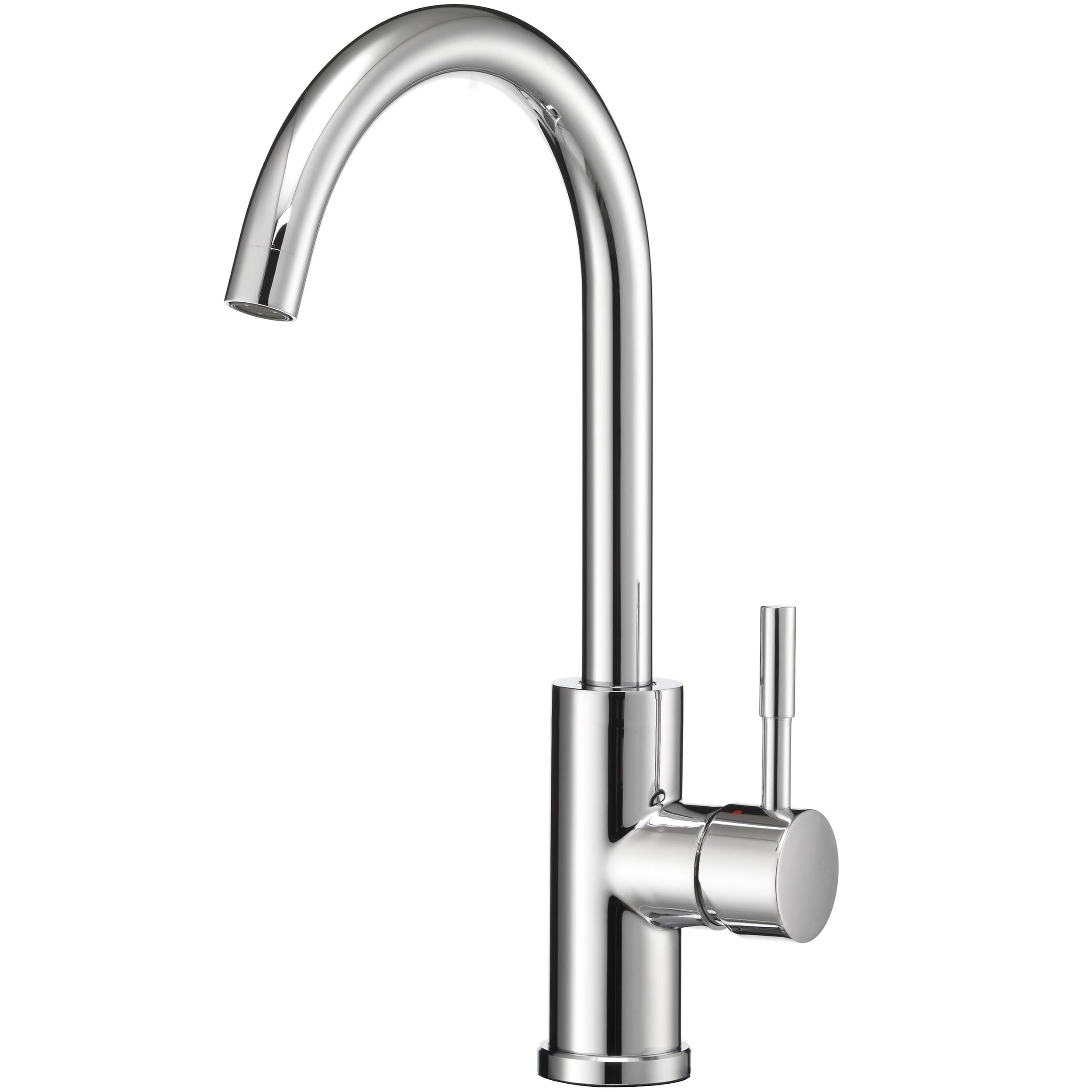 Dura Faucet DF-MK531LK-CP RV Gooseneck Kitchen Faucet (Chrome)