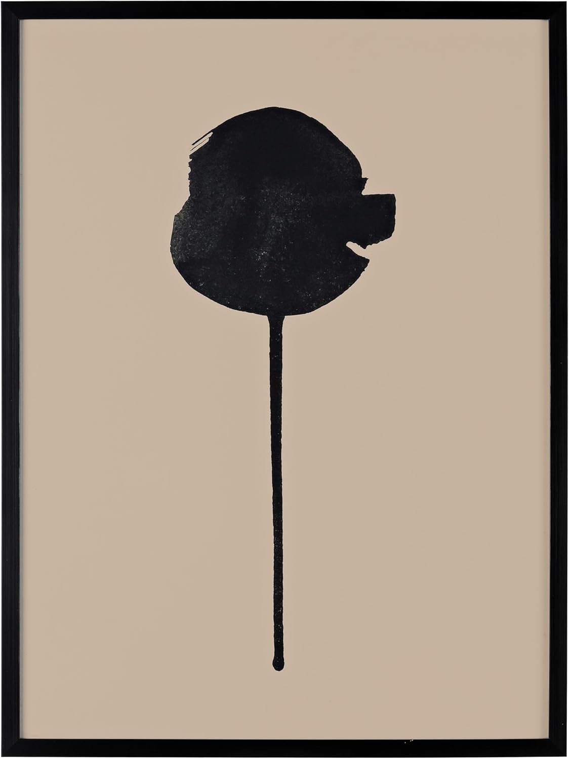 SAFAVIEH Home Collection Shadow of a Dandelion Black/Ivory 18 x 24-inch Modern Minimalist Abstract Framed Wall Art for Bedroom, Living Room, Foyer, Dining Area, Entryway