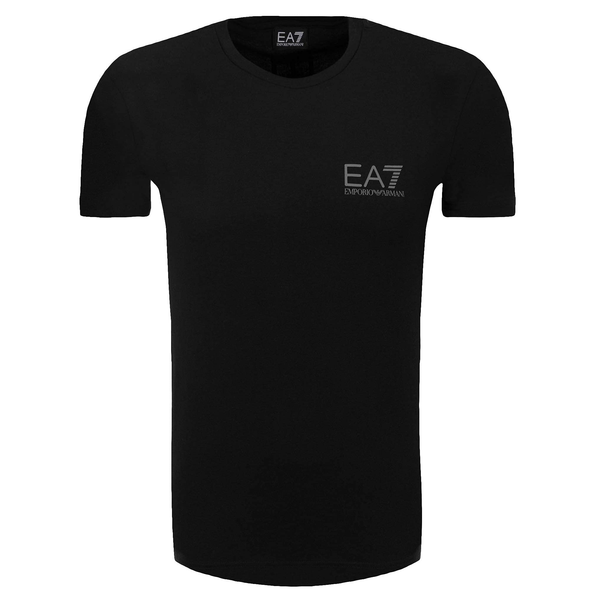 Emporio Armani EA7 T-Shirt 6GPT15 PJ02Z, maniche corte, girocollo Nero