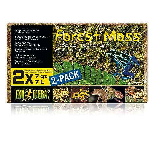 Exo Terra Forest Plume Moss, 7 Quarts, 2-Pack