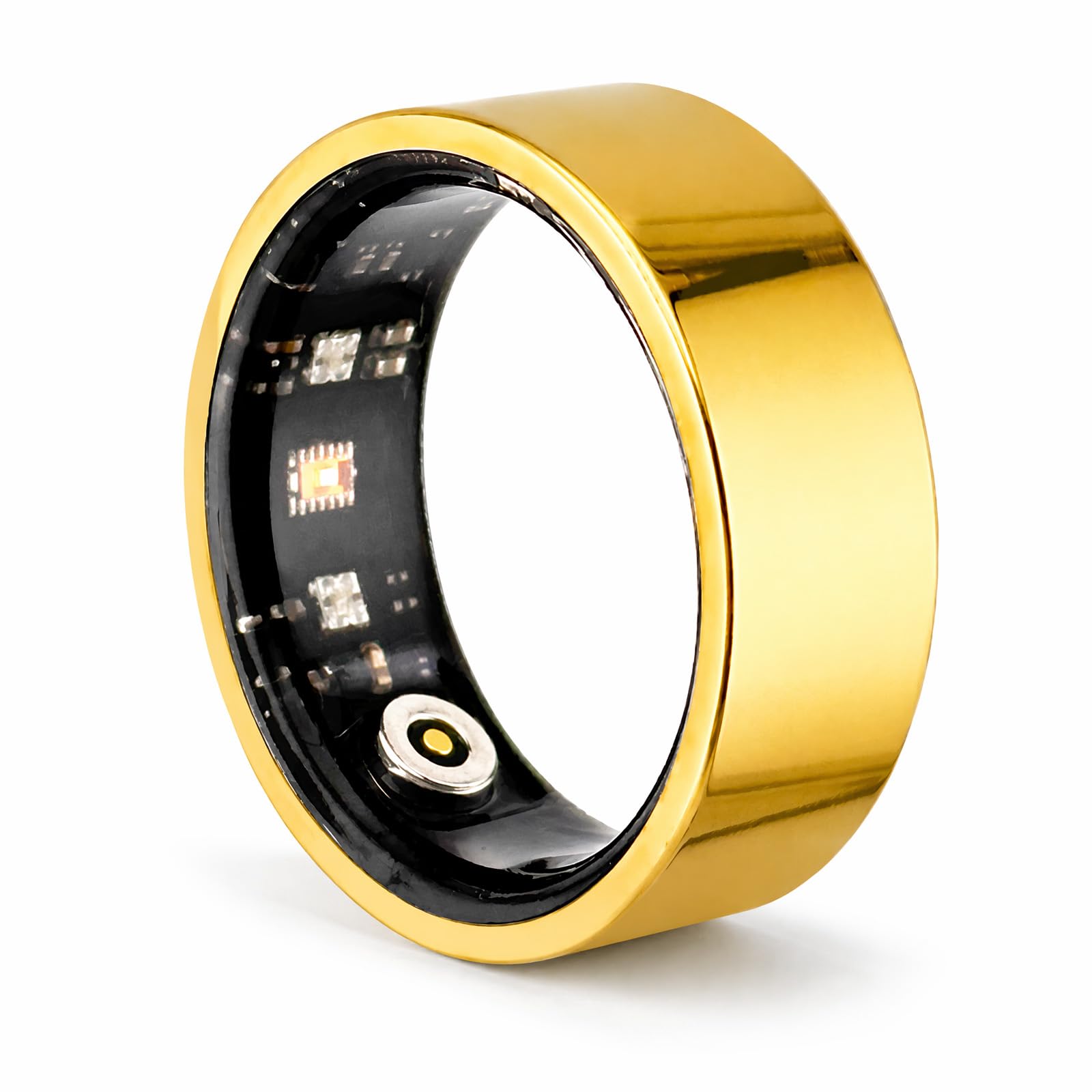 ciciglow Anello Intelligente Fitness Tracker Salute Impermeabile IP67, Dispositivo Indossabile Smart Ring con Monitoraggio Attività e Ricarica Magnetica per Uomini Donne Android iOS