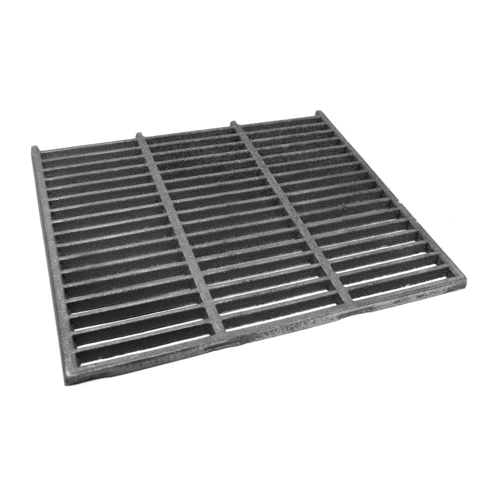 Żeliwny grill do piekarnika i kominka, 35 x 30 cm, stojak uniwersalny rozmiar do gotowania ciepła Resi idealny do grillowania i grillowania