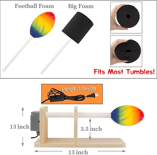 Miniatura 3 de Kit completo de girador de tazas con girador de vaso, resina epoxi, tinte de resina epoxi líquida, polvo de purpurina, vaso de acero inoxidable