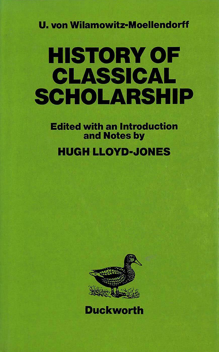 Buy History of Classical Scholarship — BookShops.in