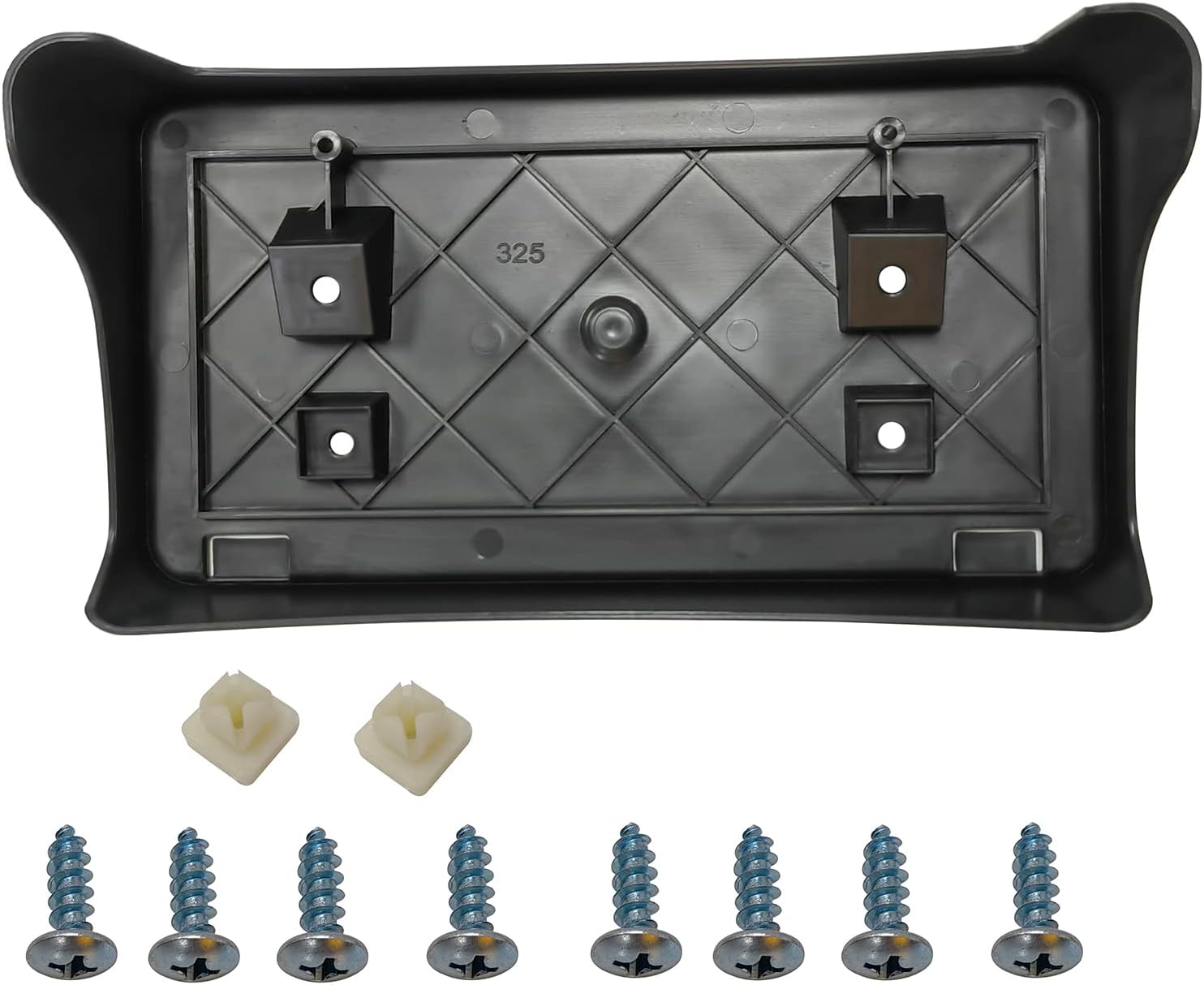 Front Bumper License Plate Frame Bracket Holder Compatible with 2004-2008 Dodge Ram 1500 2500 3500 W/Fastener Replace #55077158AE