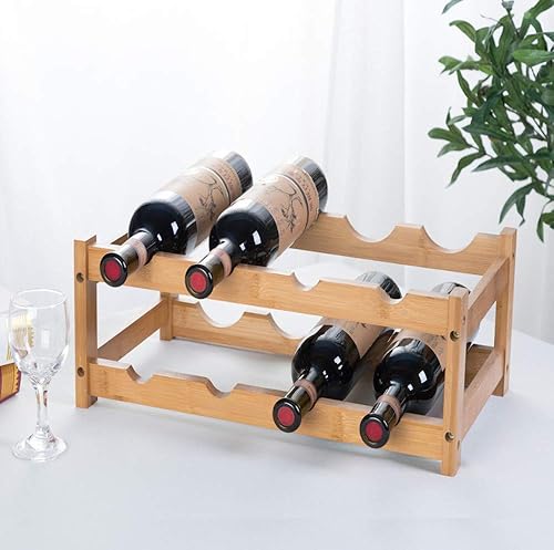 Miniatura 4 de FOSTERSOURCE 2 soportes de metal para vino montados en la pared y 1 juego de organizador de vino de encimera para botellas de licor, colgador de
