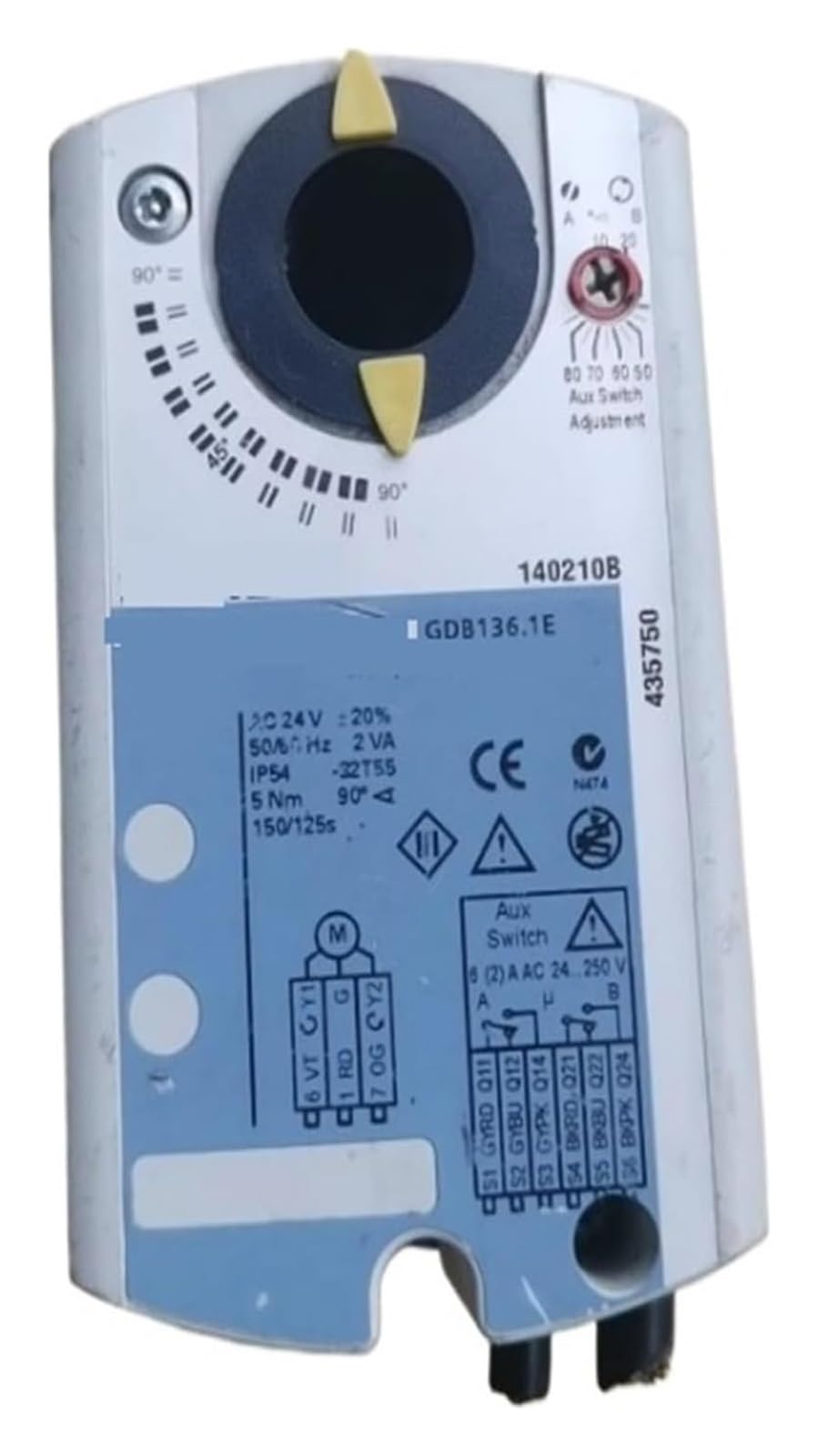 AHDDX Air Damper Actuator, GDB136.1E, HVAC, 24VAC/DC .0221