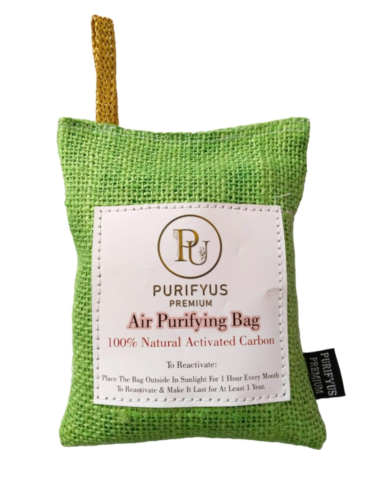 Activated Carbon Air Purifying Bag | Natural Odor Absorber for Clean and Fresh Indoor Air I Light Green I 200 gram-image-33