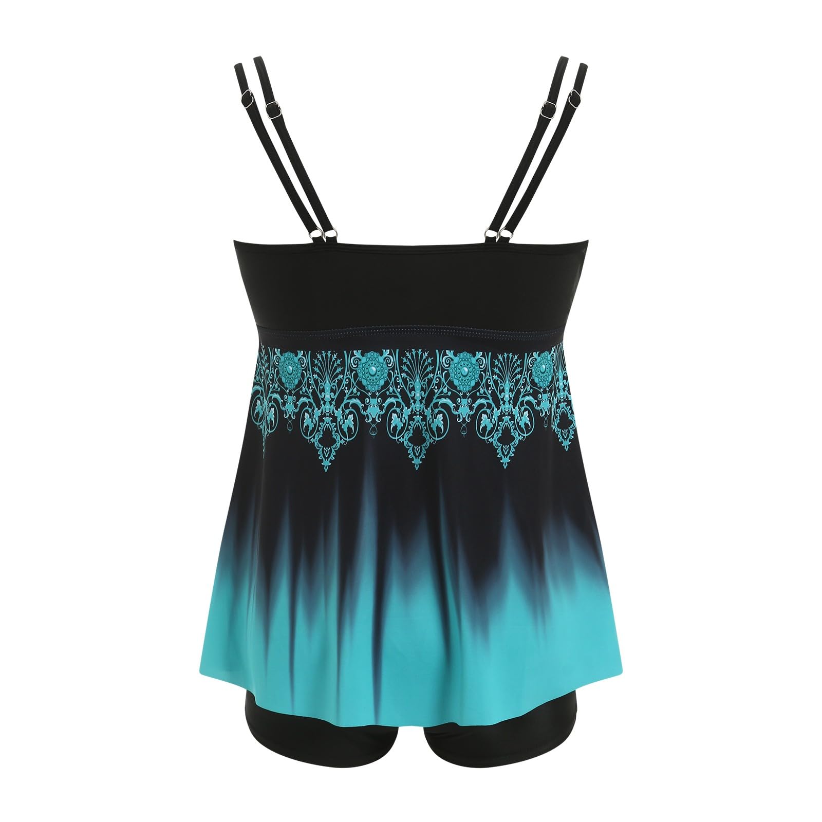 Tankini de Mujer con Control Abdomen y Shorts Dos Piezas Traje Baño Verano