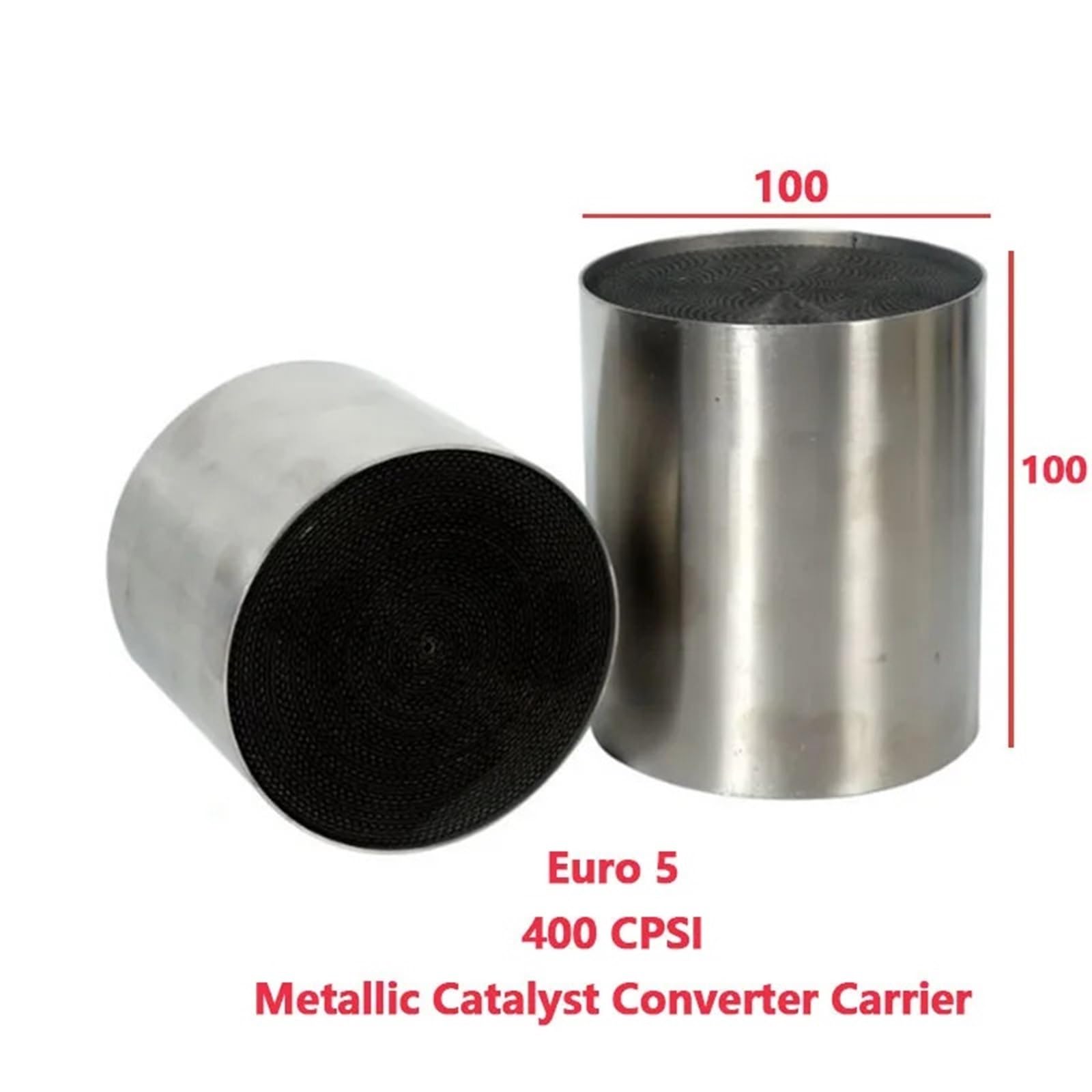 katalizator samochodowy katalizator akcesoria 3 SZTUKI 100 * 100MM Katalizator EURO 5 400 CPSI Uniwersalny metalowy katalizator o strukturze plastra miodu