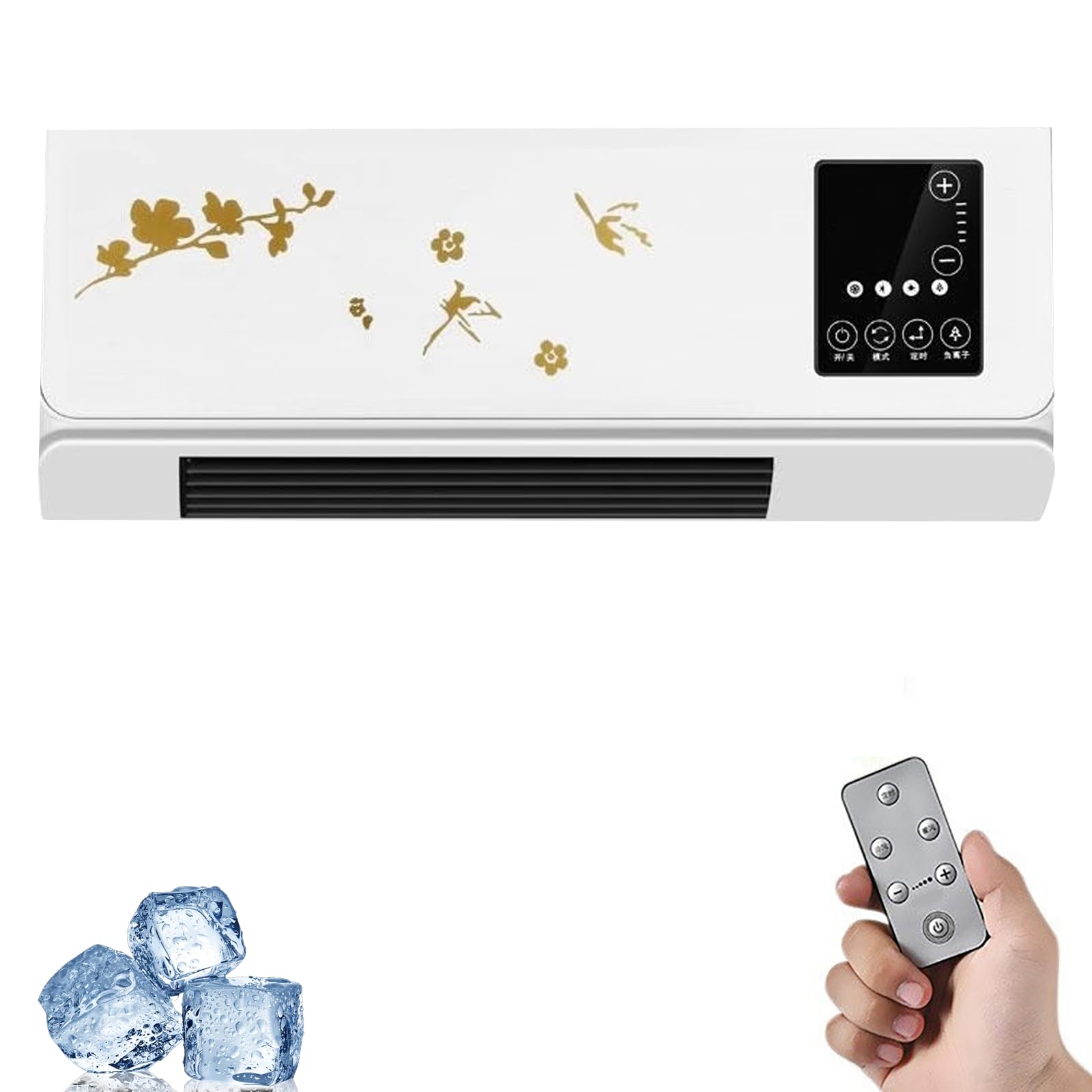 Ventilador de pared portátil sin complicaciones de instalación para el hogar