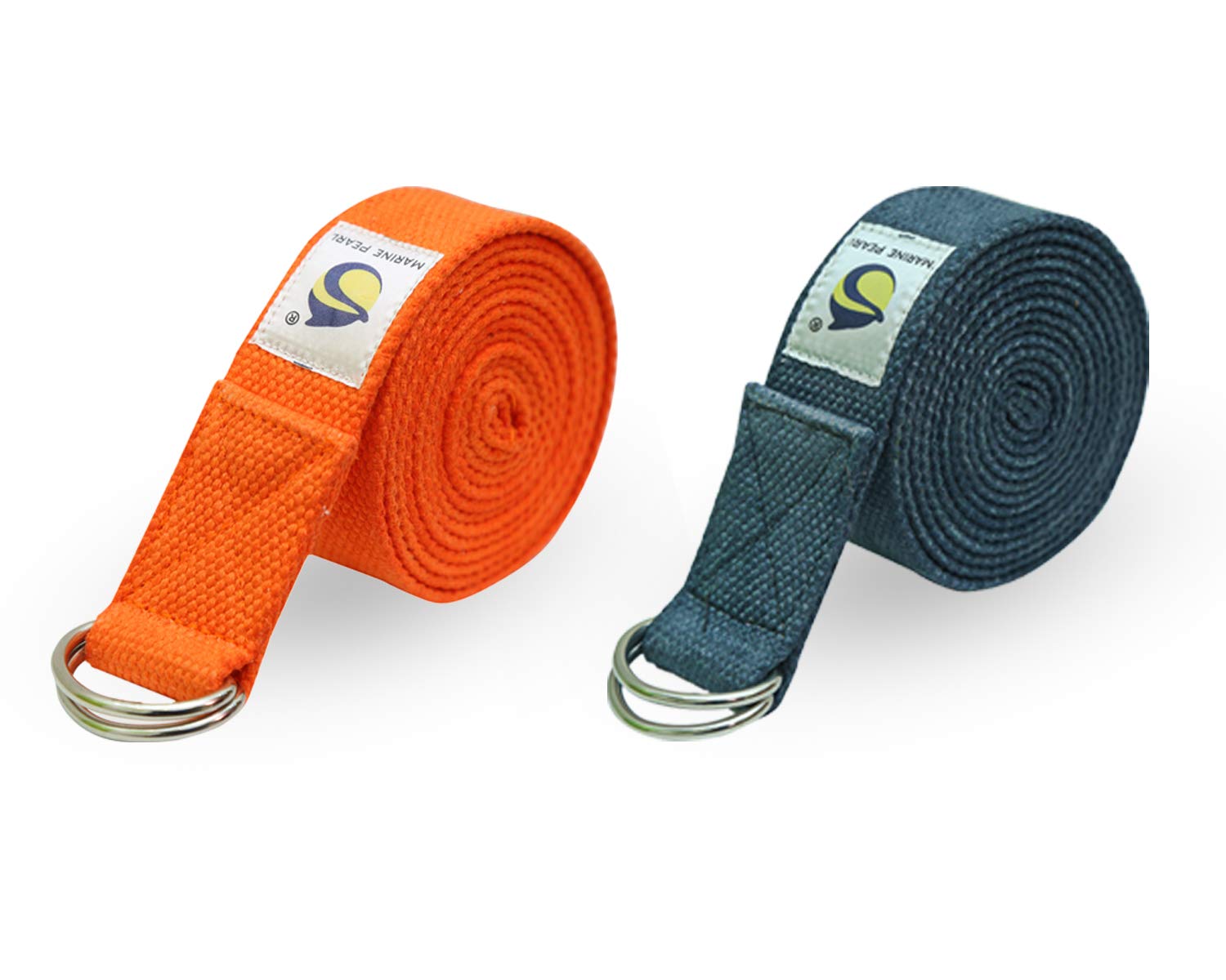 MARINE PEARL Cotton Many Stylish Colors Heavy Duty Yoga Strap, Best for Daily Stretching, Yoga Pilates, Physical Therapy, Fitness, Multicolour, 8ft, Set of 2 (B07T4VLCK2) Amazon Price History, Amazon Price Tracker