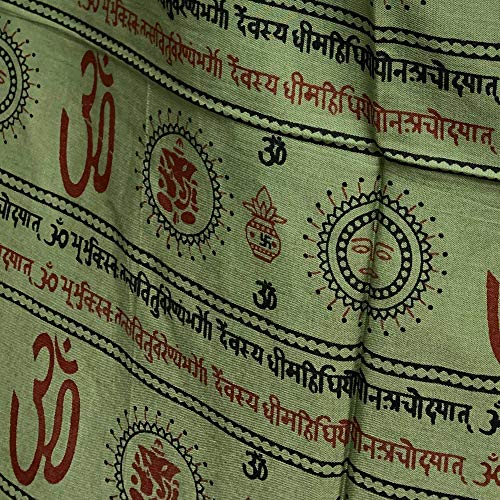 Om/Ohm Yoga Meditation Prayer Gayatri Mantra Large Scarf Shawl Wrap (44" x 80)3