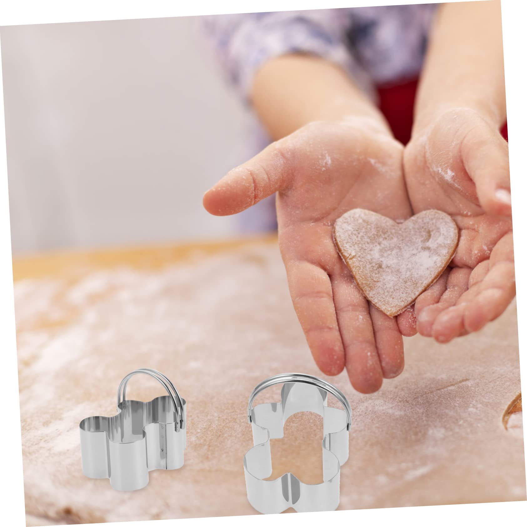 Ciieeo 20 Stk 5-teiliges Set Mousse-Ringe Schokoladenkekse Weihnachtskeks Kekse Schokolade küchenmaschiene kochgeschirr tragbare Keksausstecher Tragbarer Mousse-Ring Rostfreier Stahl
