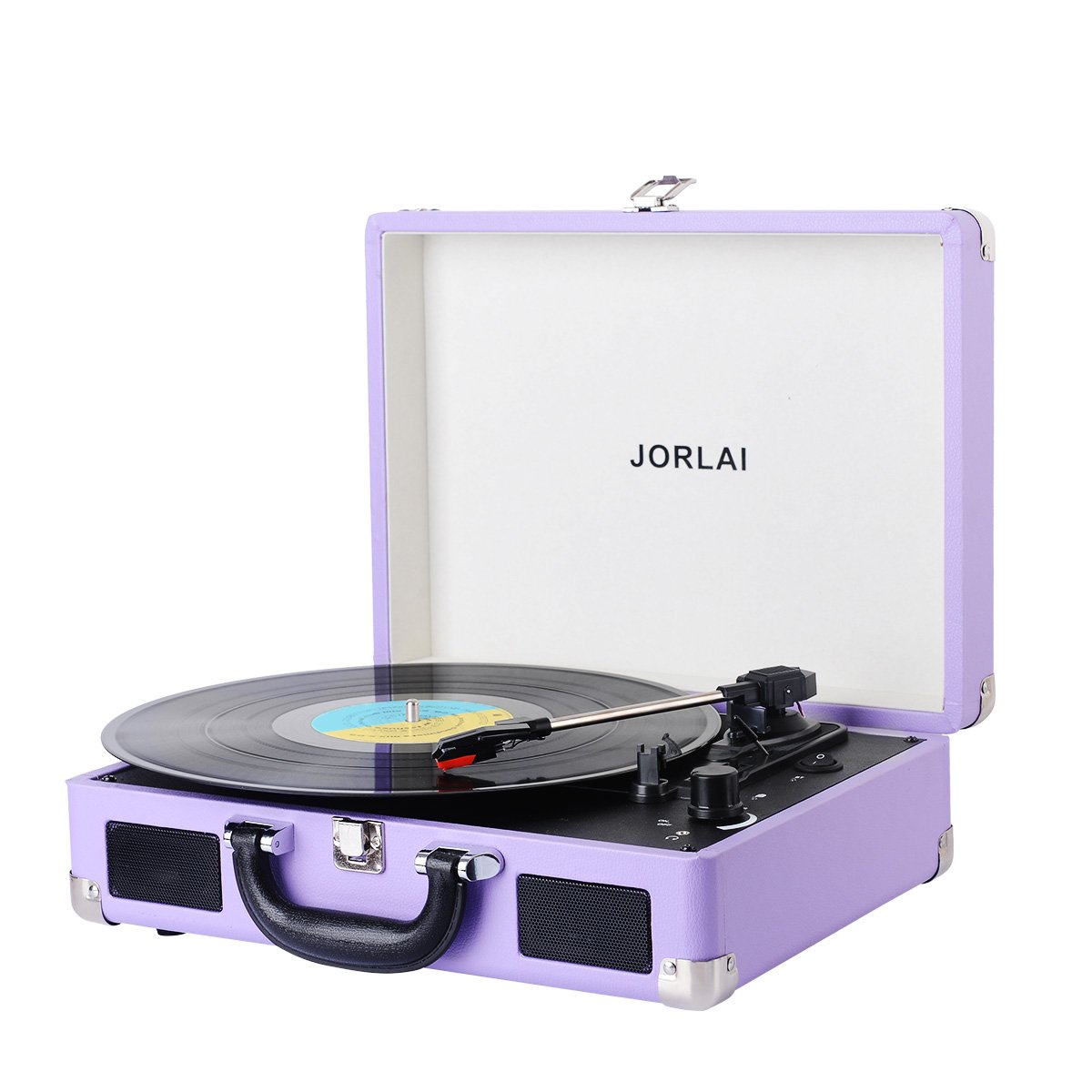 Buy JORLAI Vinyl Record Player Bluetooth Turntable 3 Speed Vintage