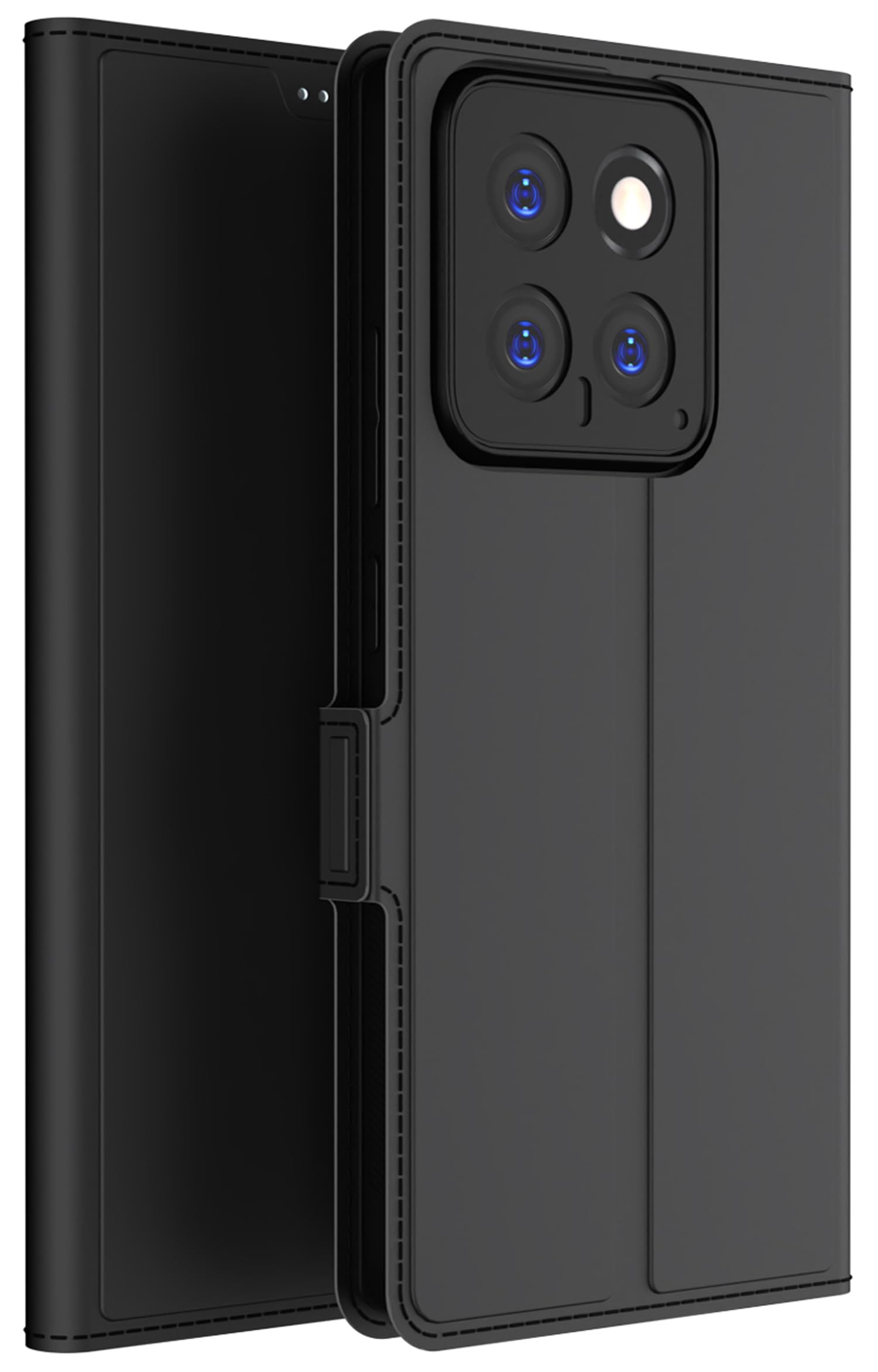 Kapa Noble Slim Magnetic Leather Flip Case Cover for Xiaomi 14 (5G) | Card Holder Stand Flip Wallet Case (Black) (B0DFPCN466) Amazon Price History, Amazon Price Tracker