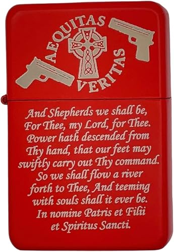 Miniatura 8 de Gifts Infinity Boondocks Saints - Encendedor de aceite a prueba de viento, acabado negro mate #2